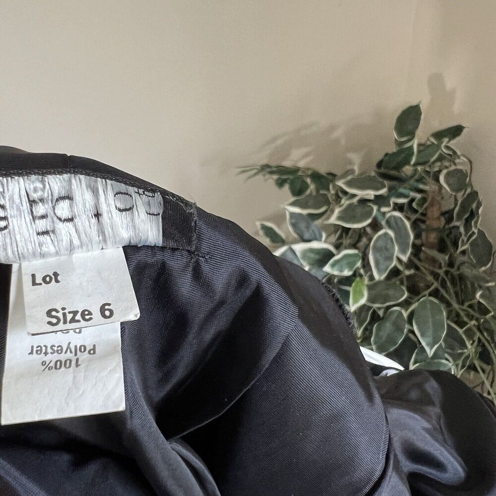 VTG Late Edition Pin Up Polka Dot Dress Black White Rockabilly Sweetheart Puff - Picture 7 of 8